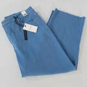 Judy Blue High Waist Crop Wide Leg Garment Dyed Jeans